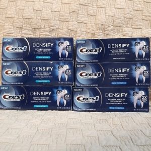 NWT 6 pc Crest Densify Toothpaste Bundle *Dual Action * Whitening * Protection*